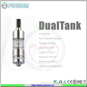 Wholesale Price E Cigarette Atomizer, All Parts Are Changeable Clearomizer, Dual Tank